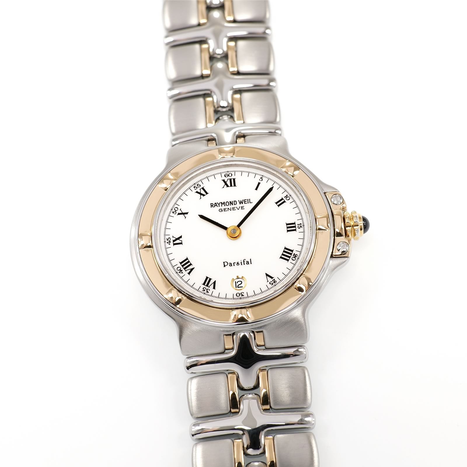 Raymond Weil Parsifal 9988 Ladies 26mm White Dial - 18k Gold - Roman Numerals