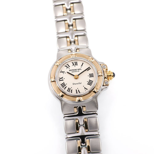 Raymond Weil Parsifal 9690 Ladies 21mm Cream Dial with 18k Solid Gold - Two Tone
