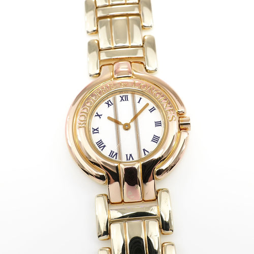 Longines Rodolphe Design 32mm Unisex White Dial 18k Gold Plated Men's / Ladies