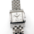 Longines DolceVita Carrée Men's 30mm Square Chronograph White Dial L5.668.4.16.6