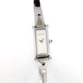 Gucci 1500L Ladies 12mm Silver Rectangular Dial on 16.5cm Bangle Stainless Steel