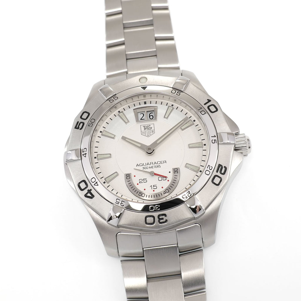 TAG Heuer Aquaracer WAF1011 Men's 41mm Silver Dial Grande Date WAF1011.BA0822