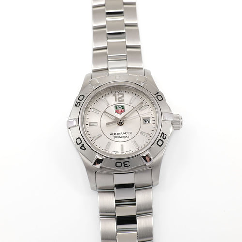 TAG Heuer Aquaracer WAF1412 Ladies 27mm Silver Sunburst Dial WAF1412.BA0812