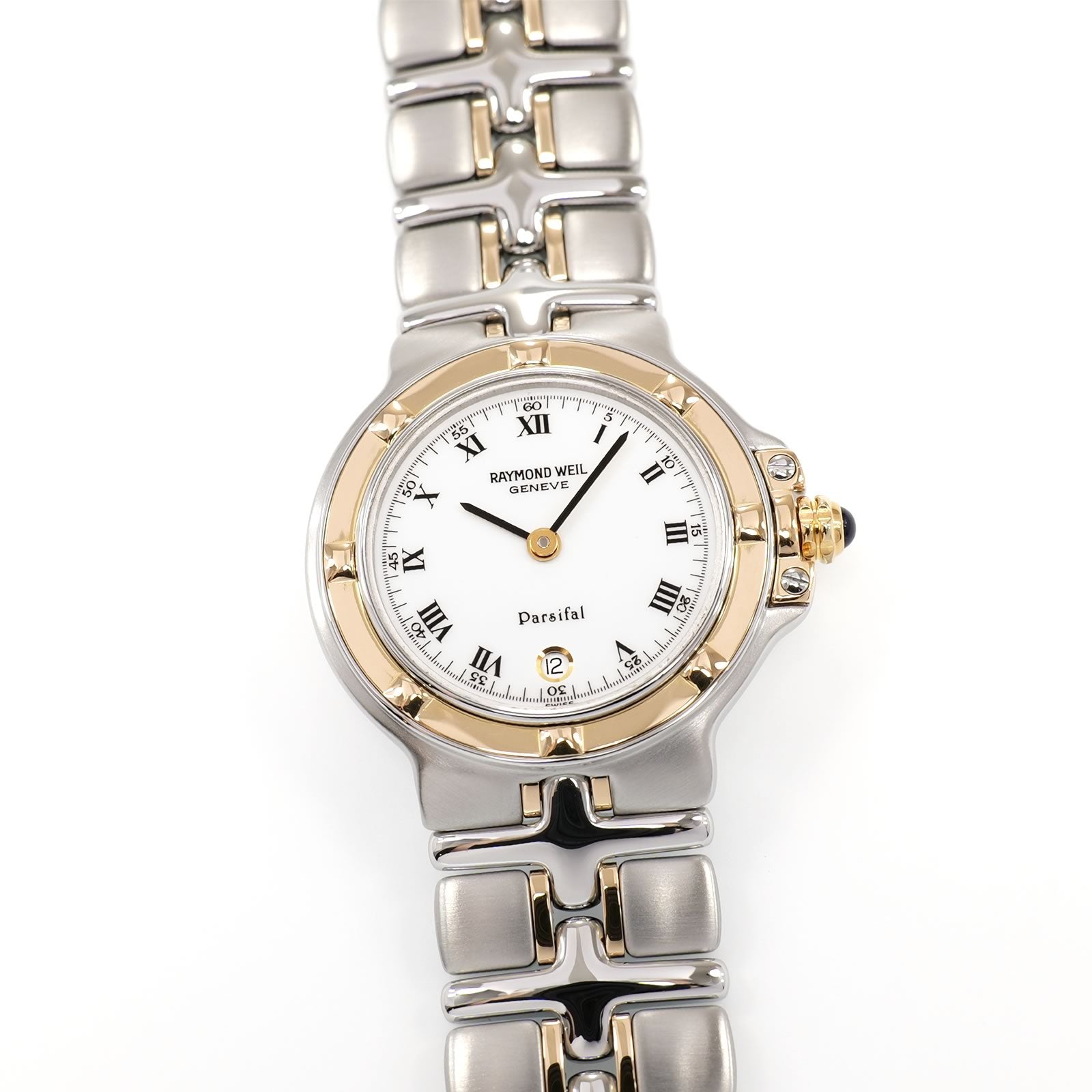 Raymond Weil Parsifal 9990 Ladies 26mm White Dial - 18k Gold - Roman Numerals