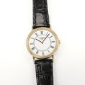 Longines Présence L4.137.2 White Roman Numeral Dial 18k Gold Plated on Leather