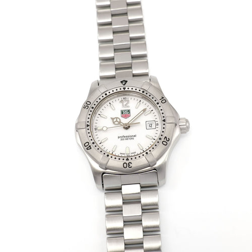 TAG Heuer 2000 WK1311-0 Ladies 28mm White Dial Classic Quartz Date WK1311.BA0319