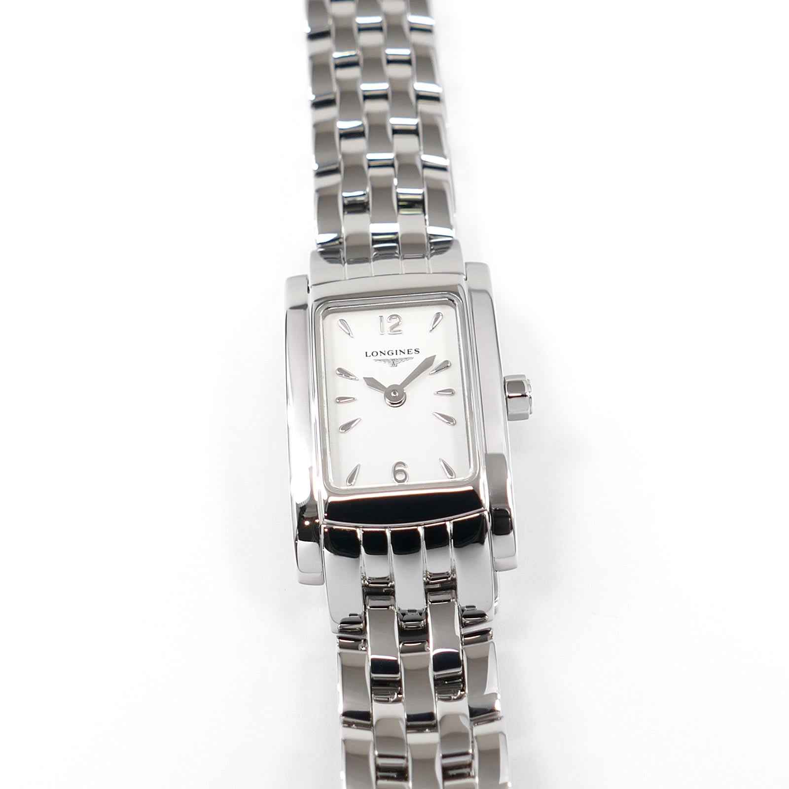 Longines DolceVita Ladies 16mm White Rectangular Dial L5.158.4 - L5.158.4.16.6