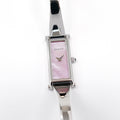 Gucci 1500L Pink Mother of Pearl Ladies 12mm Rectangular on Small 15cm Bangle