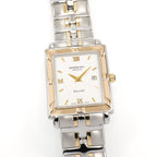 Raymond Weil Parsifal 9330 Men's 27mm White Rectangular 18k Gold 9330-STG-00307