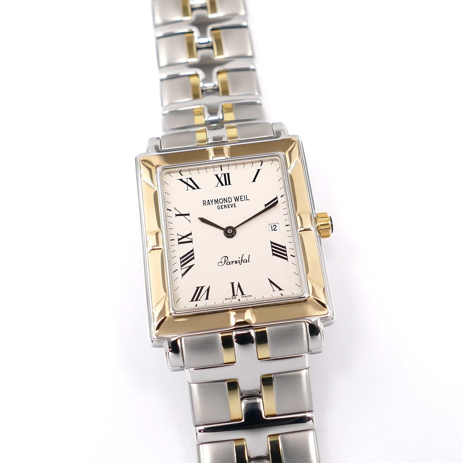 Raymond Weil Parsifal Men's 18k Gold 9330 Roman Numerals 9330-STG-00800 Cream