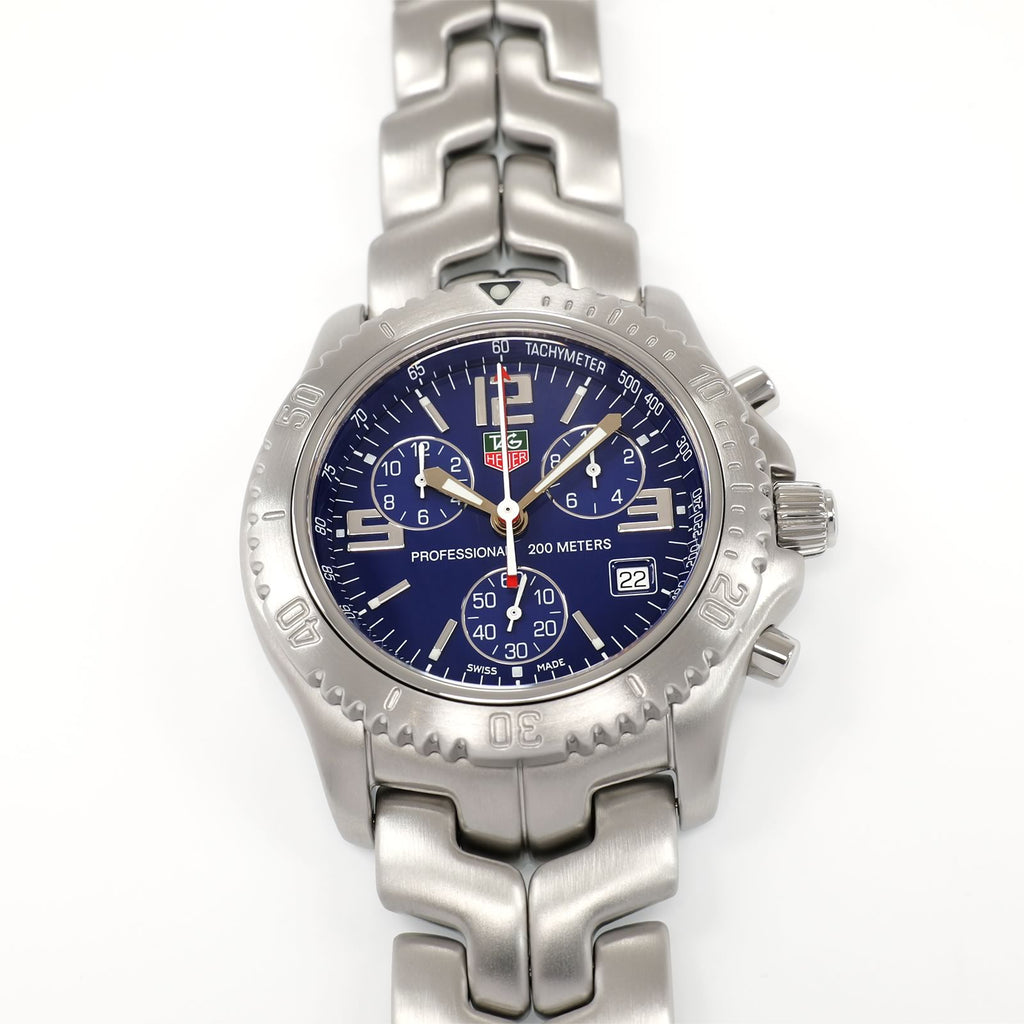TAG Heuer Link Chronograph CT1110 Bourne Identity Men's 41mm Blue CT1110.BA0550