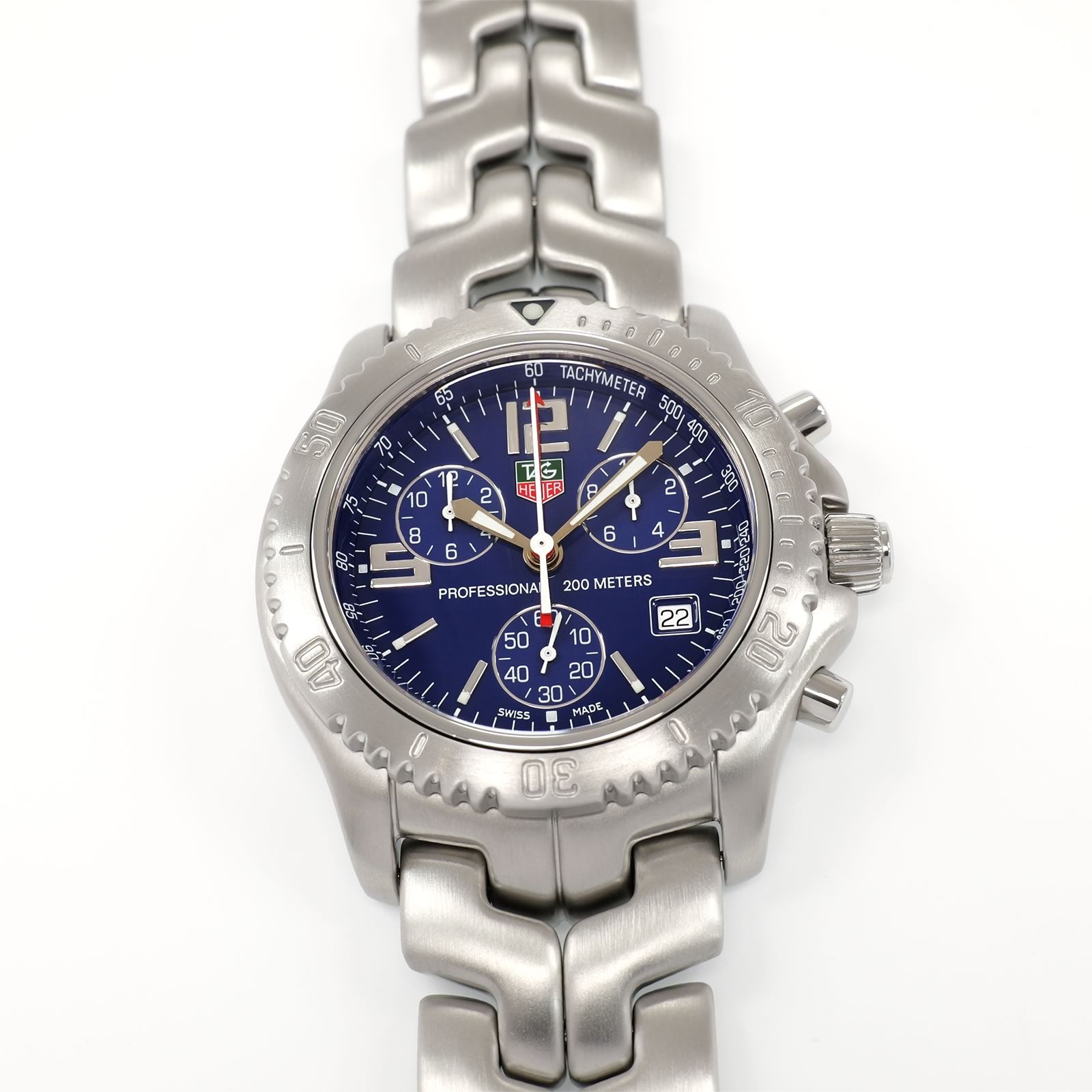 TAG Heuer Link Chronograph CT1110 Bourne Identity Men's 41mm Blue CT1110.BA0550