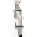 Gucci G-Frame YA127511 Ladies 14mm Silver Dial Rectangular 127.5 Steel Bangle