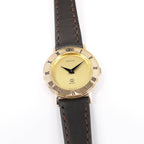Gucci 3001 L Champagne Dial 25mm Ladies 18k Gold Plated - Roman Numeral Bezel