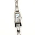 Gucci 3900L Ladies 12mm White Mother of Pearl Dial with 26 Diamonds Rectangular