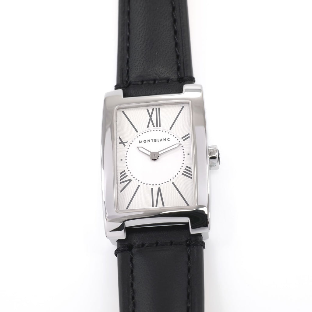 Montblanc Profile 7132 Ladies 23mm White Rectangular Roman Numeral Quartz Watch