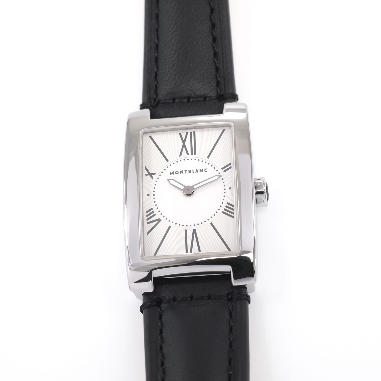 Montblanc Profile 7132 Ladies 23mm White Rectangular Roman Numeral Quartz Watch