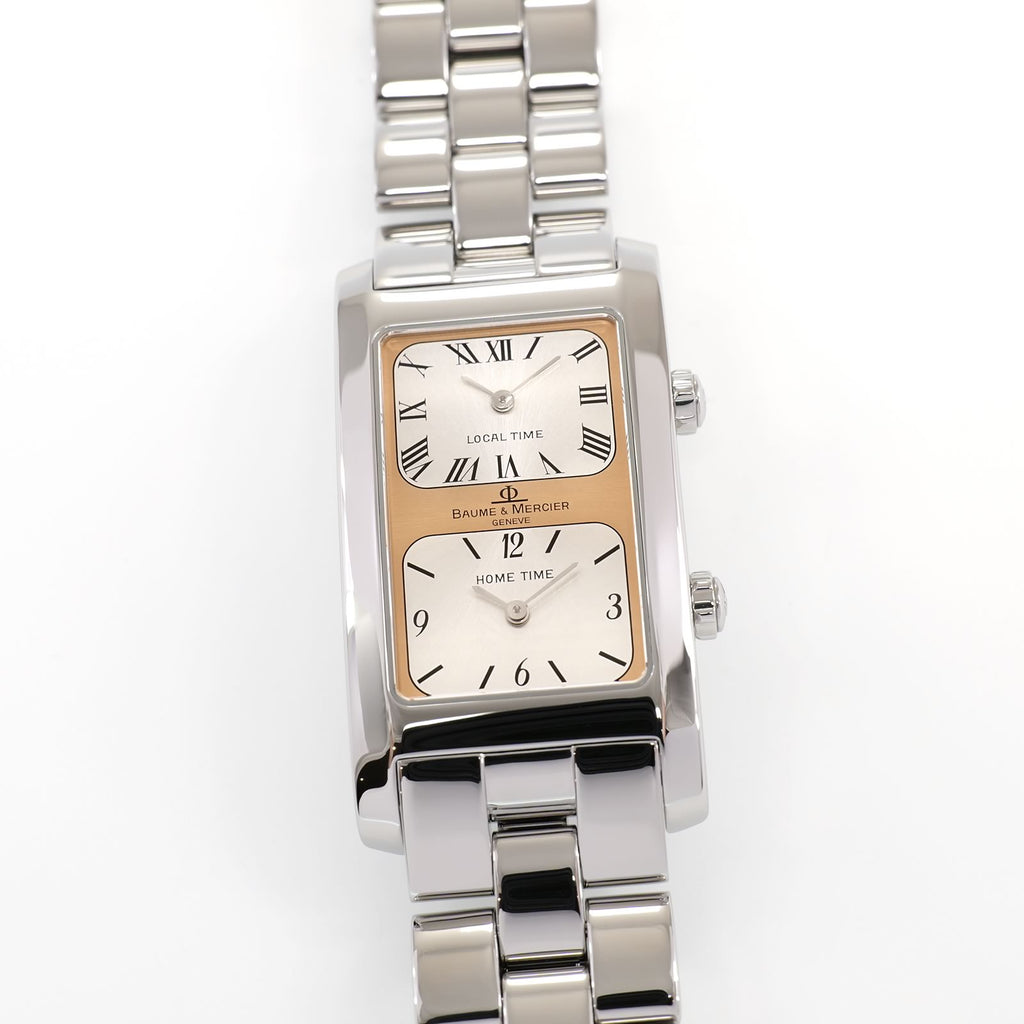 Baume & Mercier Hampton Dual Time MV045121 Men's 24mm Copper Rectangular Dial