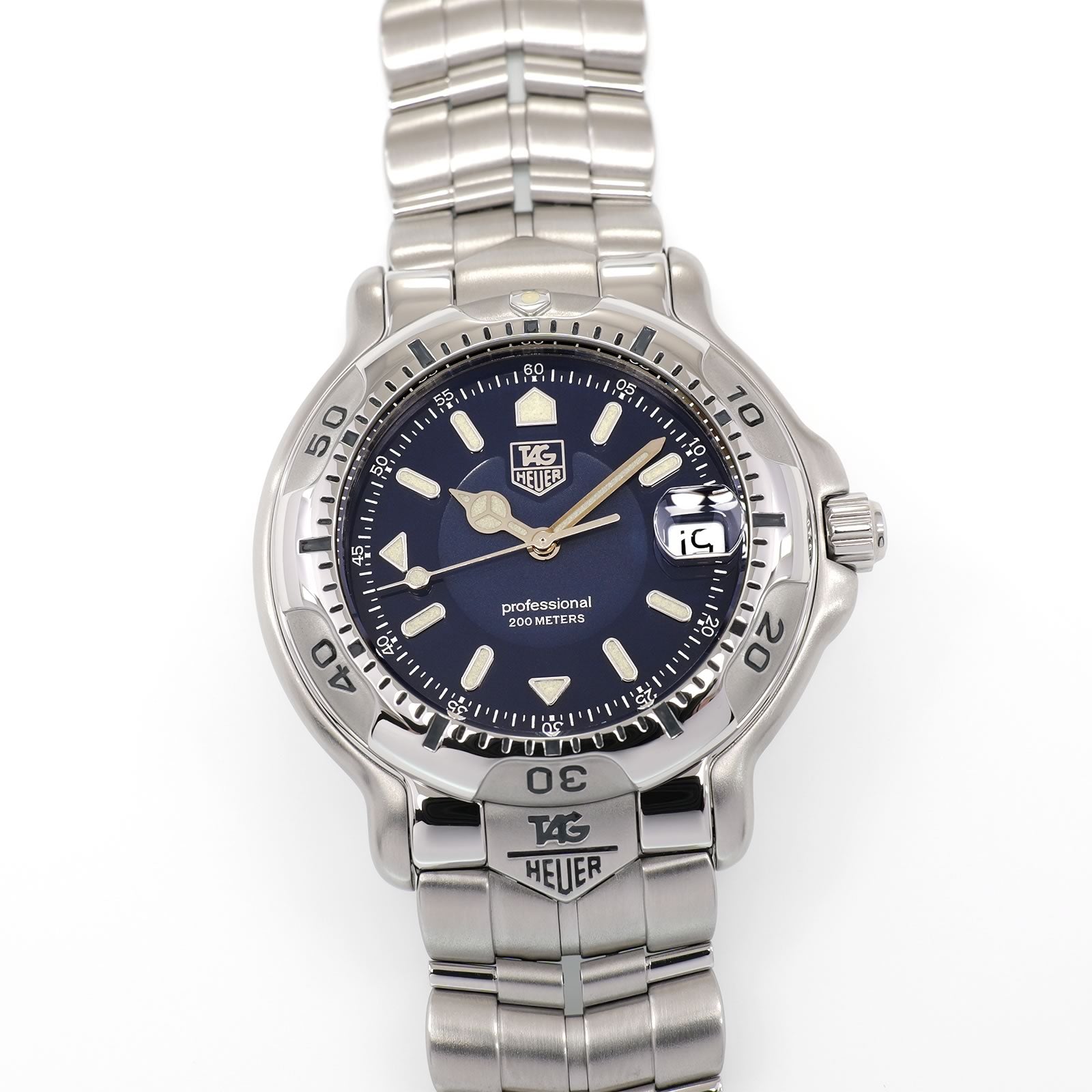 TAG Heuer 6000 Series WH1115-K1 Men's 38mm Royal Blue Dial WH1115.BA0675 Quartz