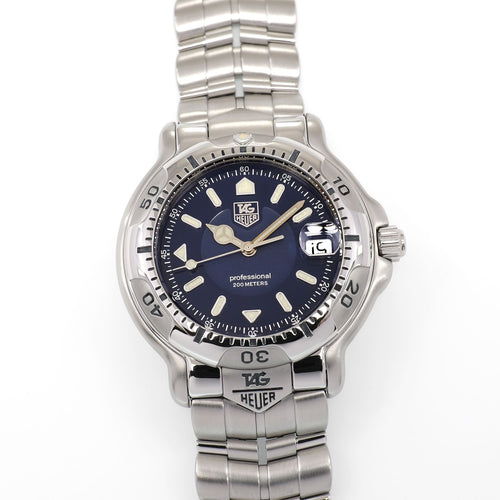 TAG Heuer 6000 Series WH1115-K1 Men's 38mm Royal Blue Dial WH1115.BA0675 Quartz