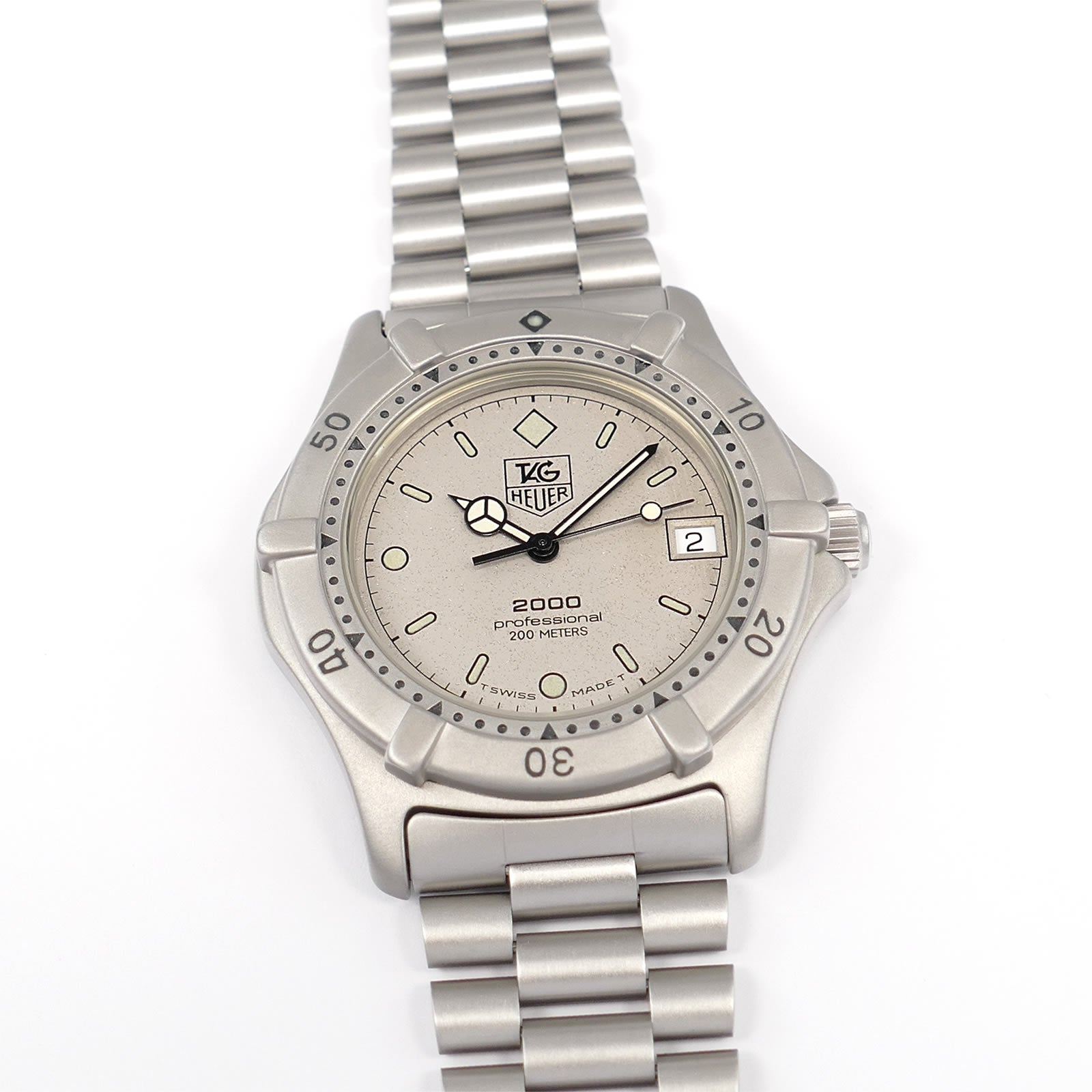 TAG Heuer 2000 Silver Dial Men's 38mm Classic 962.206 with Box and Instructions