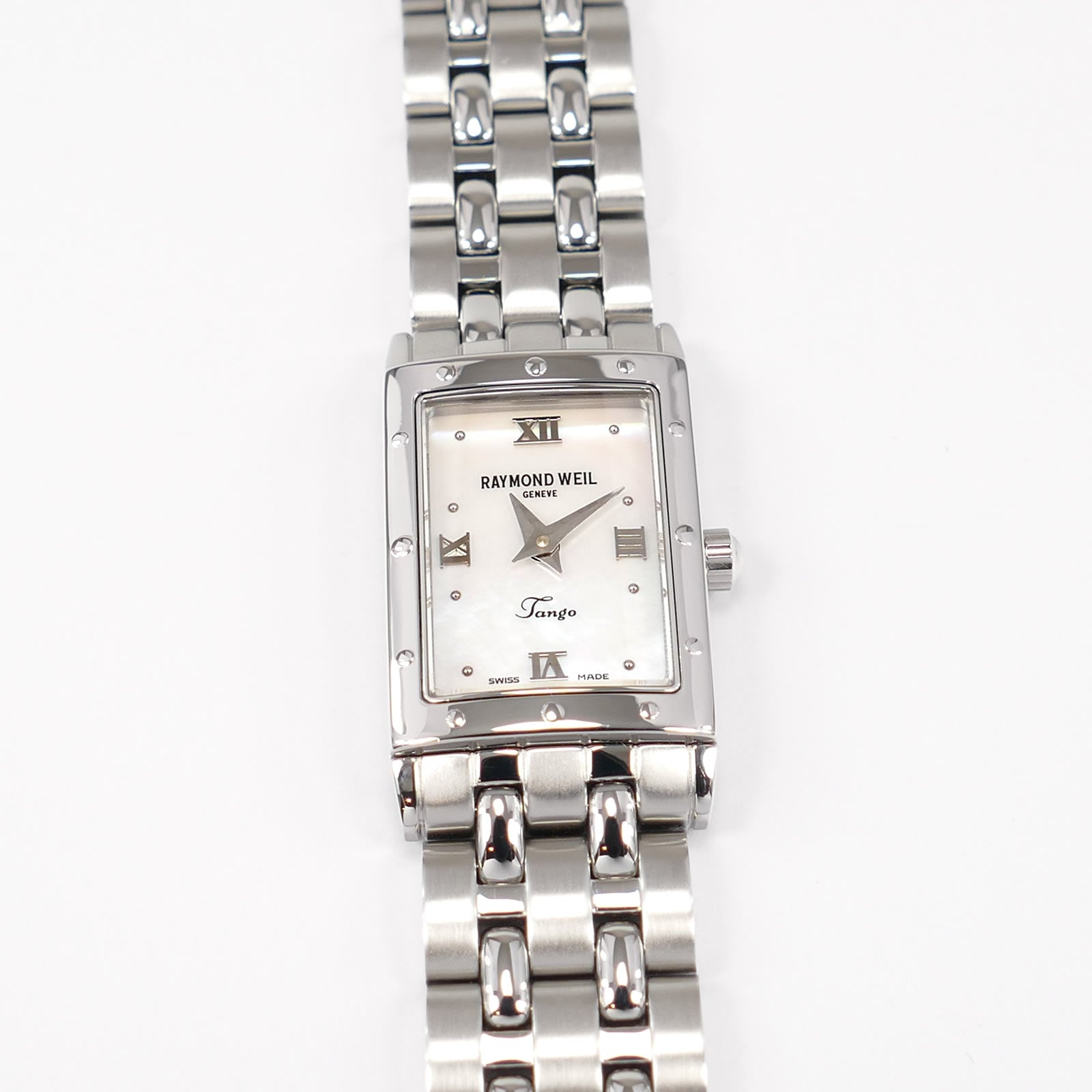 Raymond Weil Tango 5970 White Mother of Pearl Dial Ladies 17mm 5970-ST-00915
