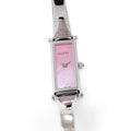 Gucci 1500L Ladies 12mm Pink Mother of Pearl Bangle Watch - Rectangular - Quartz