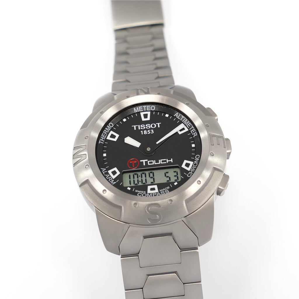 Tissot T-Touch Titanium Men's Black Dial 41mm Z252/352 Touch Screen T33.7.588.61