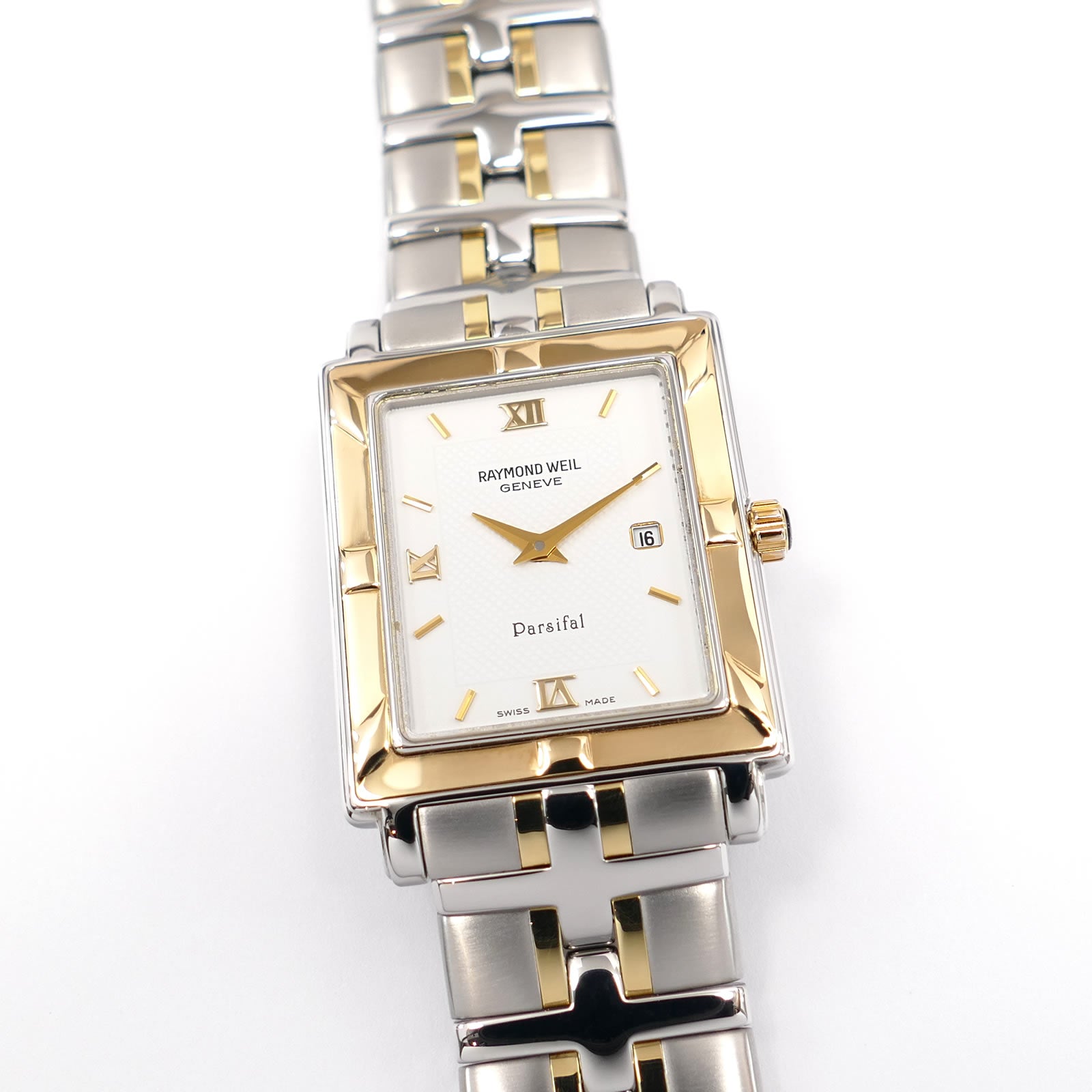 Raymond Weil Parsifal Men's 18k Gold White 9330 Roman Numerals 9330-STG-00307