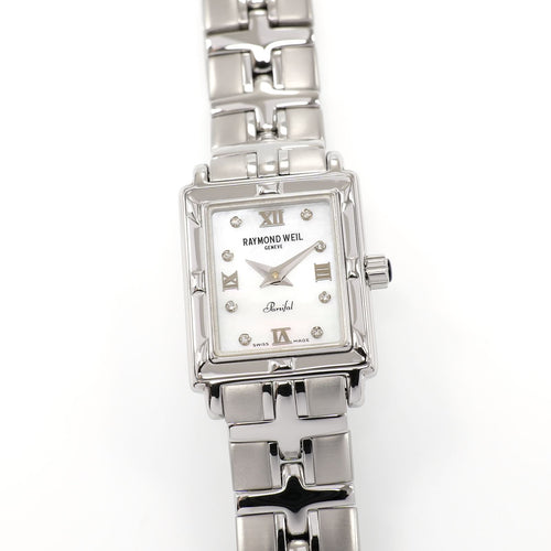 Raymond Weil Parsifal 9631 Ladies 18mm Mother of Pearl & Diamonds 9631-ST-00995