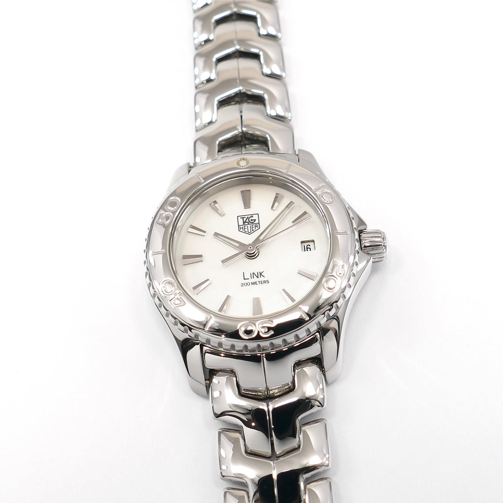 TAG Heuer Link White Mother of Pearl Dial WJ1313-0 Ladies 27mm WJ1313.BA0572
