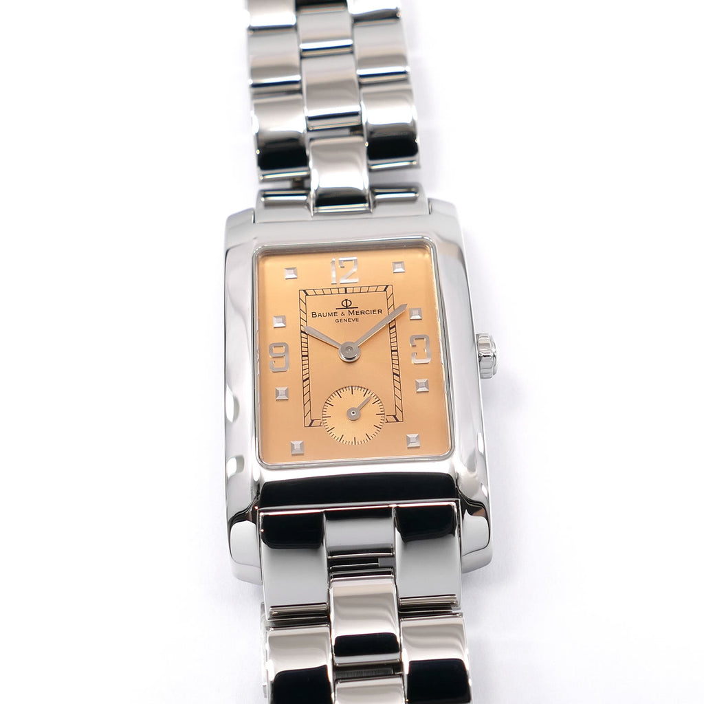 Baume & Mercier Hampton Copper Rectangular Sunburst Dial Men's 24mm MV045063