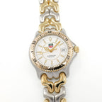 TAG Heuer SEL WG1222-K0 Men's 34mm White Dial Two Tone 18k Gold WG1222.BA0438