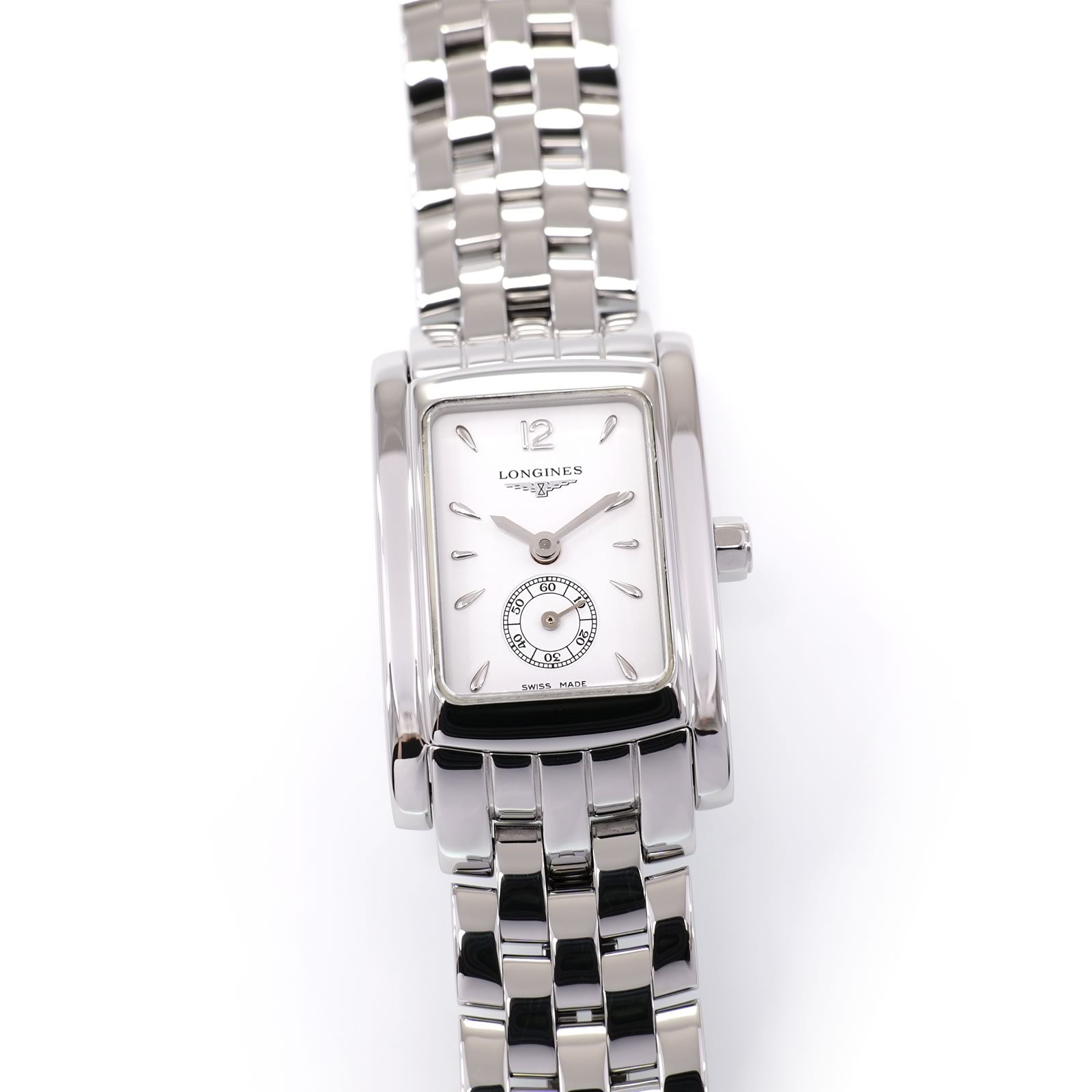 Longines DolceVita L5.155.4 Ladies 20mm White Dial Rectangular L5.155.4.16.6