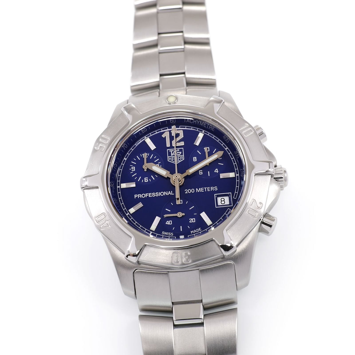TAG Heuer 2000 Exclusive CN1112 Men's 39mm Blue Dial Chronograph CN1112.BA0337