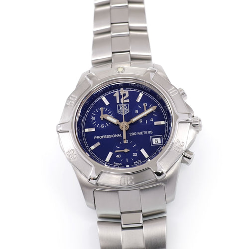 TAG Heuer 2000 Exclusive CN1112 Men's 39mm Blue Dial Chronograph CN1112.BA0337