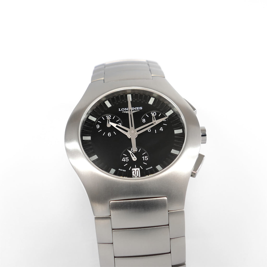 Longines DolceVita Oposition L3.618.4 Black Chronograph Men's 38mm L3.618.4.52.6