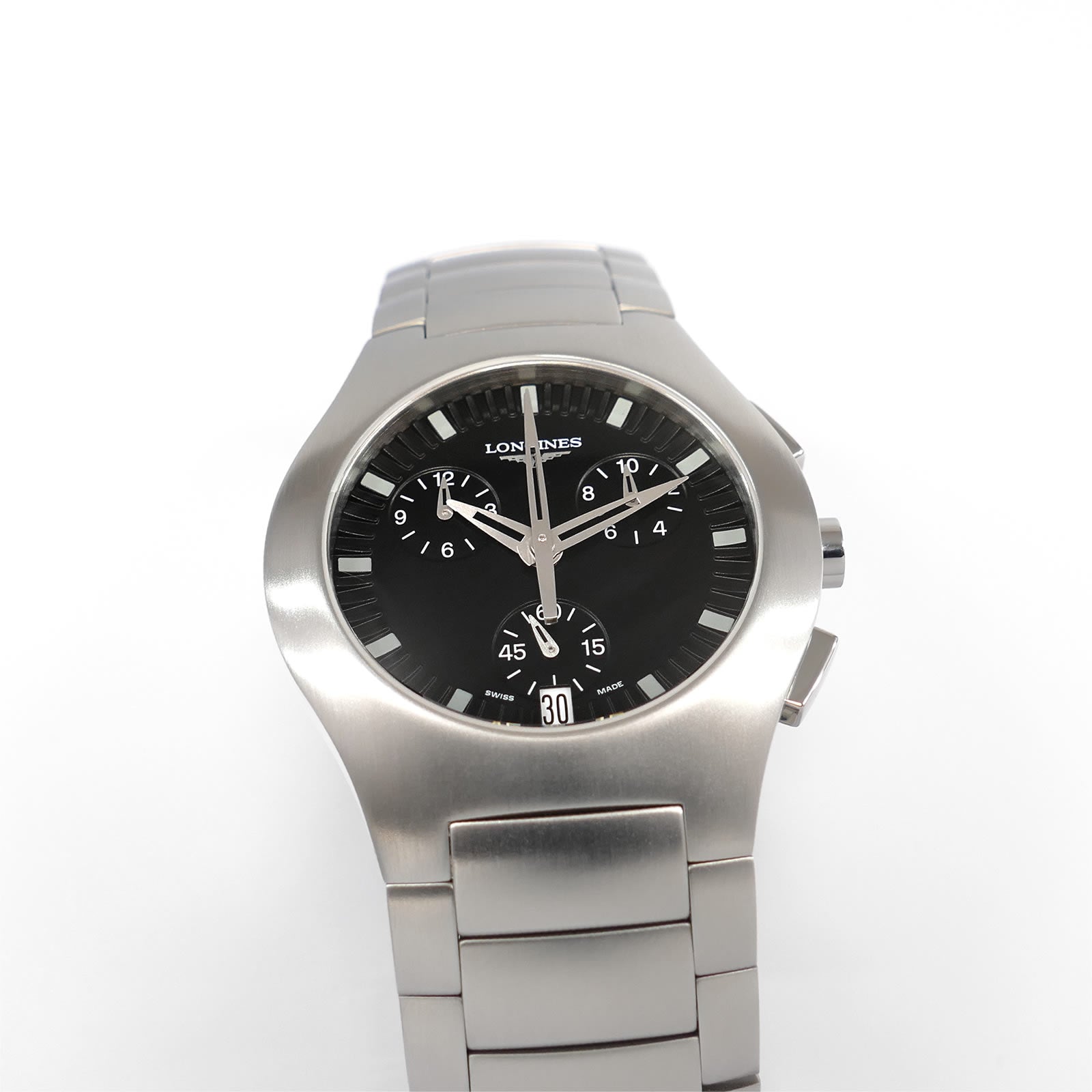 Longines DolceVita Oposition L3.618.4 Black Chronograph Men's 38mm L3.618.4.52.6