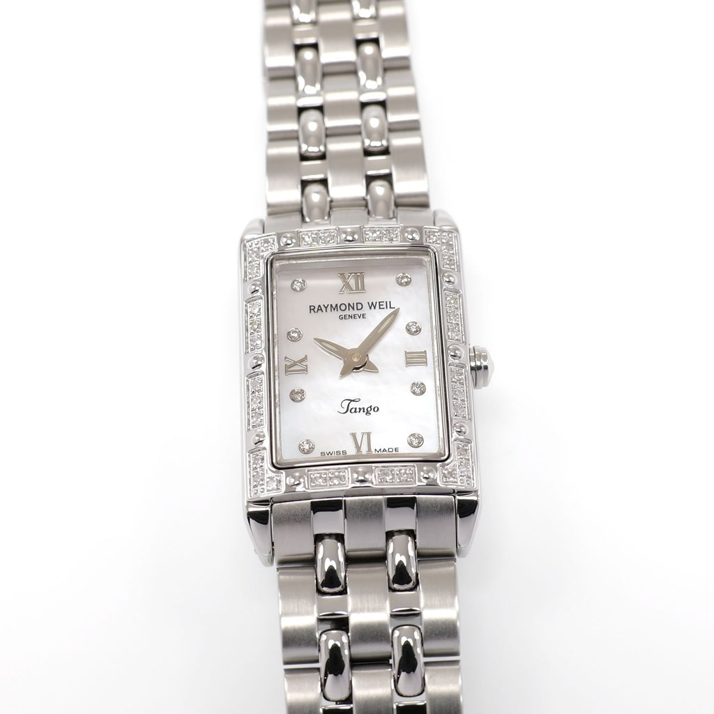 Raymond Weil Tango 5971 Ladies 18mm Mother of Pearl & 40 Diamonds 5971-STS-00995