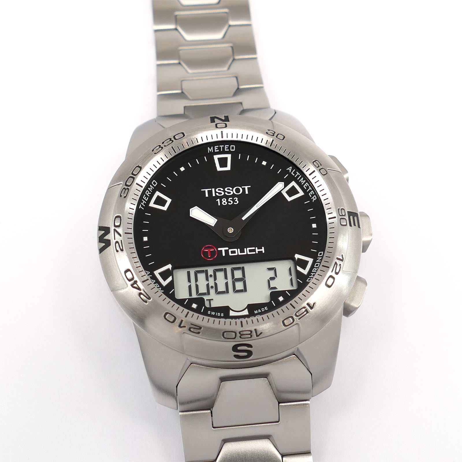 Tissot T-Touch II T047420A Black Dial Men's 43mm Touch Screen T0474201105100A