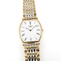Longines La Grande Classique L4.705.2 Men's 30mm White Tonneau Two Tone Gold