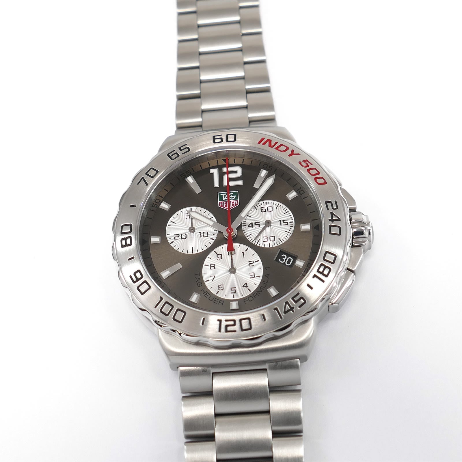 TAG Heuer Formula 1 Indy 500 Chronograph CAU1113 Grey Dial 42mm CAU1113.BA0858