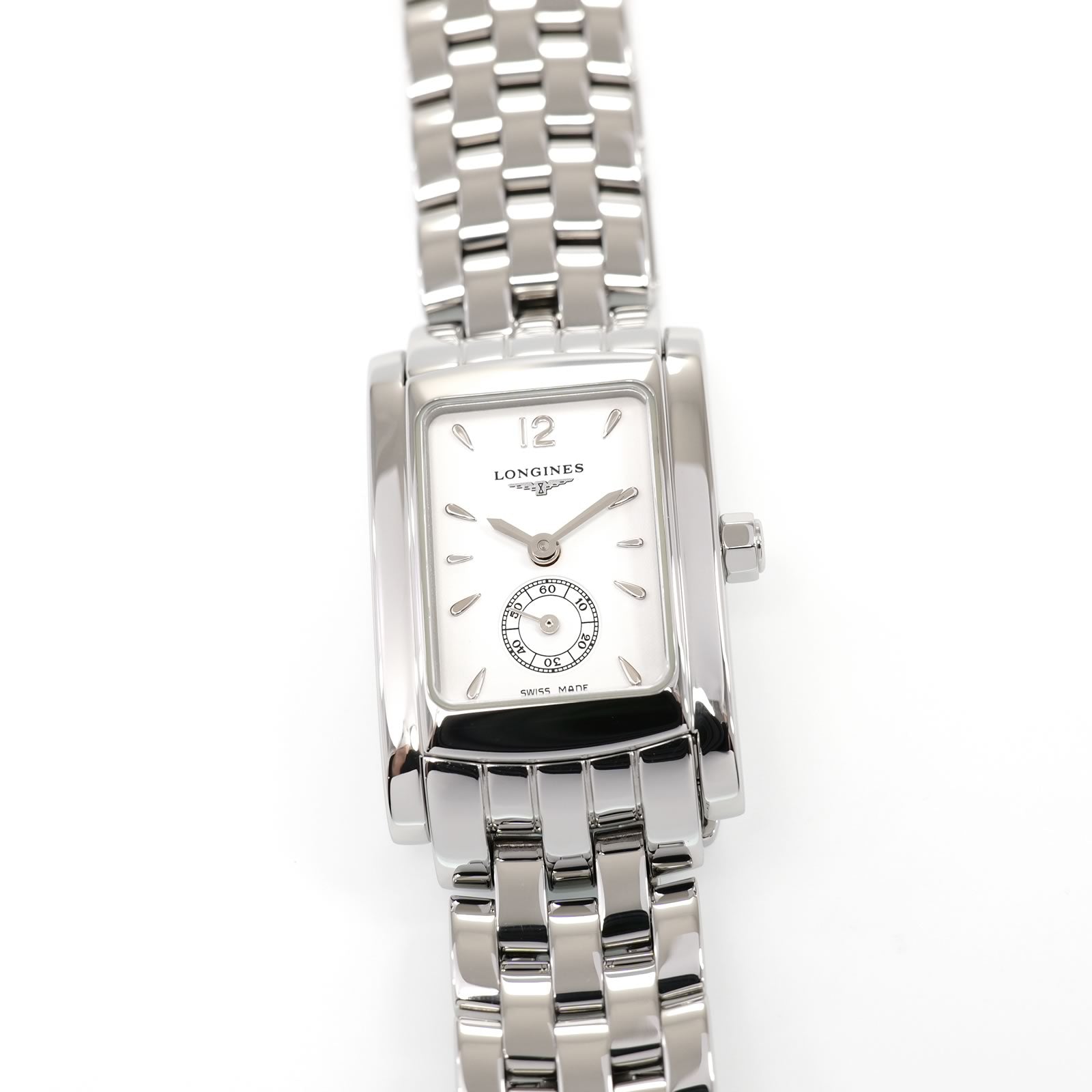 Longines DolceVita L5.155.4 Ladies 20mm White Dial Rectangular L5.155.4.16.6