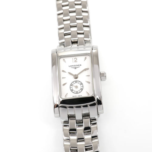 Longines DolceVita L5.155.4 Ladies 20mm White Dial Rectangular L5.155.4.16.6