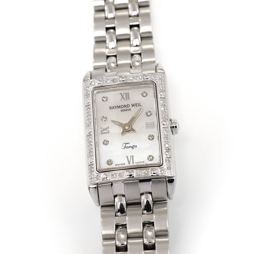 Raymond Weil Tango 5971 Ladies 18mm Mother of Pearl & 40 Diamonds 5971-STS-00995