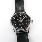 TAG Heuer Carrera WV2115 Twin-Time Automatic Black Dial Men's 39mm Calibre 7 WV2115.FC6180