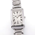 Maurice Lacroix Miros 89746 Men's 25mm Silver Rectangular Dial Roman Numerals