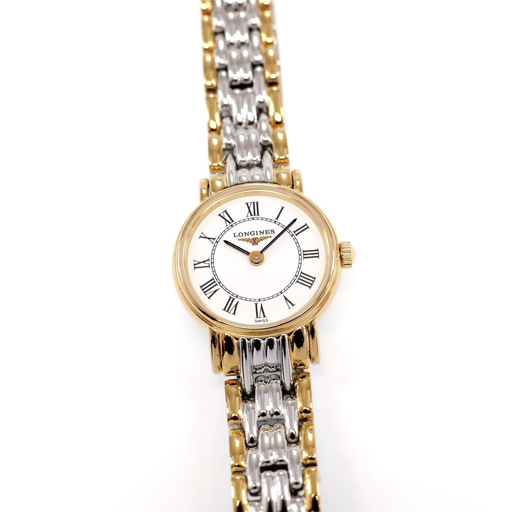 Longines Présence L4.219.2 Ladies 20mm White Dial Two Tone Roman L4.219.2.11.7