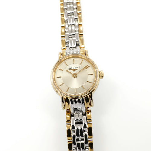 Longines Présence L4.219.2 Ladies 20mm Champagne Dial Two Tone L4.219.2.42.7