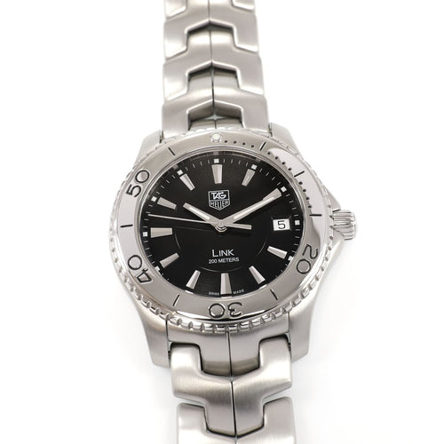 TAG Heuer Link WJ1110-0 Men's 39mm Black Dial Full Size WJ1110.BA0570
